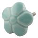 Sea Green Flower Ceramic Knob Online